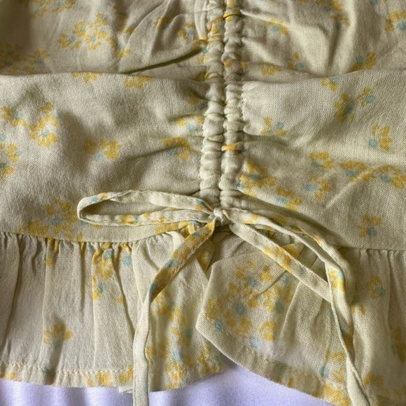 Abound Moxie Green Yellow Floral Top NWT Sz S - Picture 3 of 6